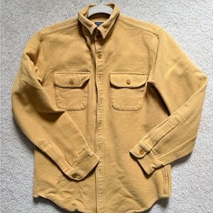 J. Crew Men's Mustard Chamois shirt